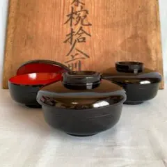 能登輪島塗 吸い物椀 鉄線 金彩蒔絵 前田定治郎　お椀 蓋付 汁椀　未使用希少品 2026年最新】輪島塗蓋付椀の人気アイテム - メルカリ