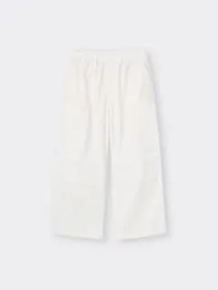 GU ジーユー スーパーワイドカーゴパンツ ホワイト Ｍ