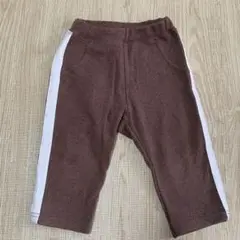 サイドライン　ズボン　スウェット　ブラウン　茶色