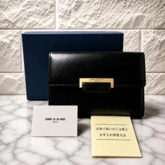 COMME CA DU MODE 牛革 がま口財布 黒 新品のサムネイル