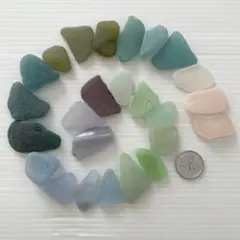 シーグラス ◉レアカラーセット 中粒～大粒【25個】
