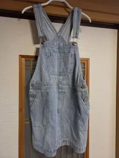 ラブトキックス★ライトブルーデニムジャンバースカート