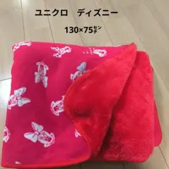 ユニクロ　ディズニー　ブランケット　赤　ミニー柄　レア
