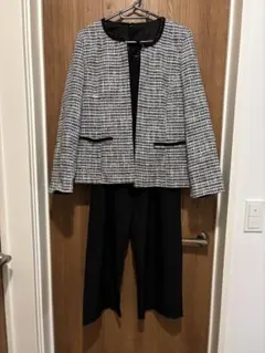 【13号】ツイードジャケットとパンツ、ブラウスセット
