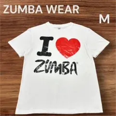ZUMBA WEAR Tシャツ I LOVE ZUMBA 白 M 半袖 ダンスのサムネイル