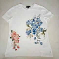 ラルフローレン 花柄プリントTシャツ M（C447）