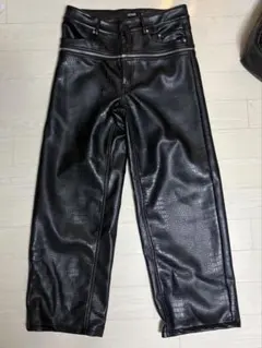 GOAR goar.archive クロコ ジッパーパンツ マットブラック - メルカリ