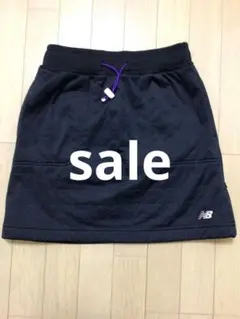 ニューバランス　ゴルフ スカート　裏フリース 　黒 Sサイズ