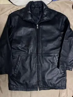 美品 Piccolo 羊革 レザージャケット vintage 本革 限定 黒のサムネイル