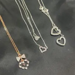 Pinky Girls❤️可愛い ハートモチーフ ネックレス 3点セットのサムネイル