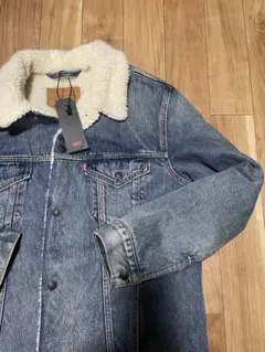 リーバイス プレミアム ボアデニムジャケット ロング　新品　ビッグE