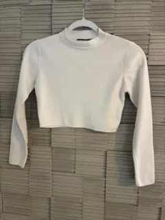 【美品】⭐︎ホワイト⭐︎クロップド 長袖 トップス