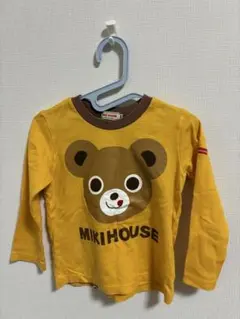 MIKI HOUSE クマ顔 長袖カットソー 100