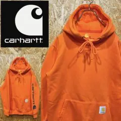 カーハート パーカー US購入 裏起毛 袖ロゴ 上質(3X)茶 181218 - メルカリ