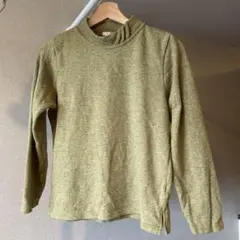 【美品】婦人服 カットソー Mサイズ オリーブグリーン 秋冬