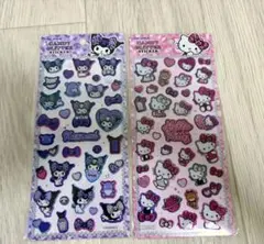 サンリオ　キャンディグリッター　ステッカー　ハローキティ　クロミ　2種セット