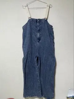 サマンサモスモス　【オーガニックコットン】デニムサロペット