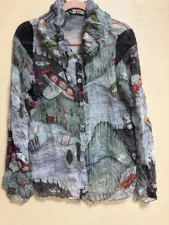 アルベロベロ 刺繍入り 白長袖シャツ - メルカリ