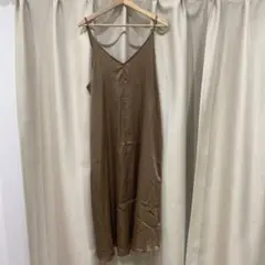 HK WORKS LONDON ブラウンキャミワンピース Mサイズ