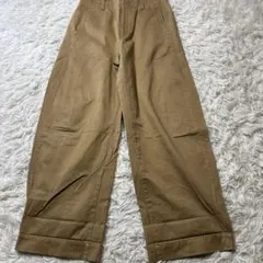 UNIQLO ワイドフィットカーブパンツ ハイウエスト ワイドチノパン