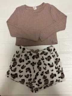 トップス　ショートパンツセット　4Y