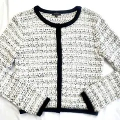 極美品✨トッカ TOCCA 春モデル◎ツイード風長袖ニットカーディガン Ｍ