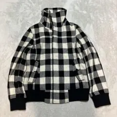 リップスター/LIPSTAR/ブルゾン チェック柄ハイネック ウール