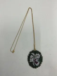 20.764【ネックレス】ビーズ　ヴィンテージ　アンティーク 古着