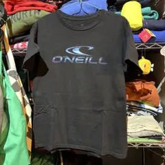 【used】ONEILL ブラック 短丈Tシャツ