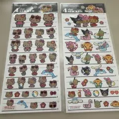 4サイズステッカー　サンリオ　日焼けキティ　2枚セット　シール