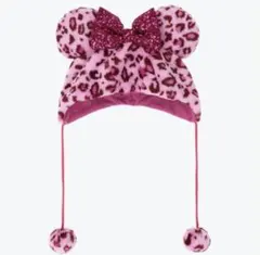 ディズニー ヒョウ柄 ファンキャップ ミニー レオパード ピンク