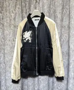 AIMA riri製ZIP仕様シルク混スカジャン
