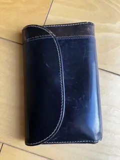 廃盤品 ホワイトハウスコックス 3折り財布 黒 ブライドルレザー 手入れ済み ホワイトハウスコックス Whitehouse Cox ホワイトハウスコックス