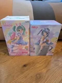 【新品】初音ミク(AMP+、ぬーどるストッパー)　フィギュア2体セット