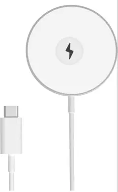 MagSafe充電器 ワイヤレス充電器 マグネット式 シルバー 軽量