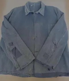 50s 60s ヴィンテージ フレンチワークジャケット ユーロワーク 襤褸 XL