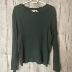 GLOBAL WORK グリーン 長袖 Tシャツ L