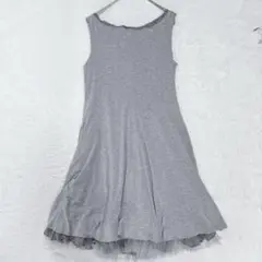 【極美品】ナチュラルバイ　フォクシー ノースリーブワンピース リネン100% 極美品】ナチュラルバイ フォクシー ノースリーブワンピース