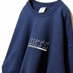 ジャージーズ スポーツイラストレーテッド刺繍 スウェットネイビー紺色XL古着