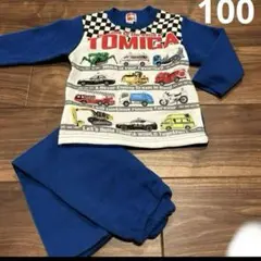 ②トミカ 光プリントパジャマ 100cm
