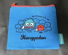 【未使用】ハンギョドン　ポーチ青　ガチャガチャ