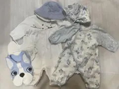 日本製 ロンパース・帽子・スタイセット