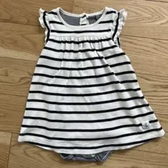 Petit Bateau プチバトー　袖なしロンパース　74cm