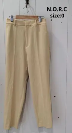 N.O.R.C ノーク マルチファンクションテ ーパードパンツ イエロー 0