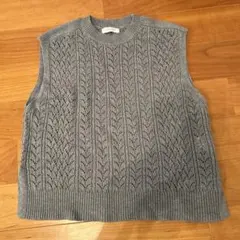 AFTERNOON TEA WARDROBE ニットベスト M グレー