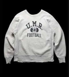 70s Champion リバースウィーブ 単色タグ 3段 染み込み