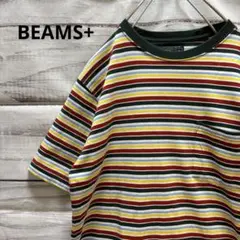 BEAMS+ ボーダー柄ポケT Pocket Tee Multi Stripe