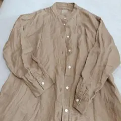 値下げ 無印良品 フレンチリネン ロングワンピース L