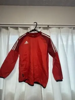 adidas レッド 長袖 ピステ 150