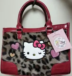 ハローキティ ヒョウ柄トートバッグ　サンリオ